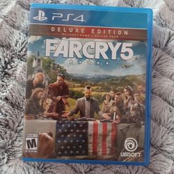 PS4 GAME ( FARCRY5 ) DELUXE EDITION 