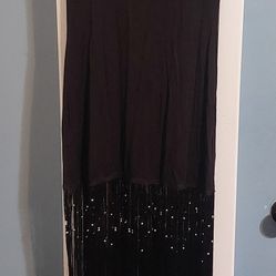 Fringe Dress w/silver beads