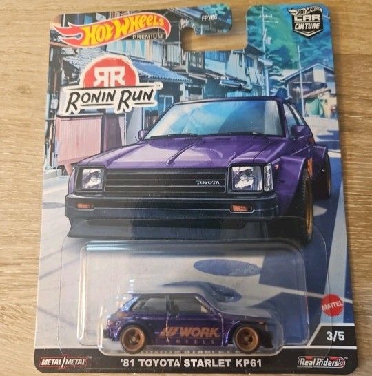 2022 Hot Wheels Car Culture Ronin Run 81 Toyota Starlet