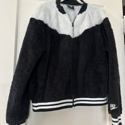 Fleece Nike Bomber Jacket, Size L.