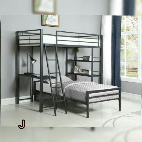 400961T TWIN WORKSTATION LOFT BED👌3 Months Same As Cash👌$649 COAS