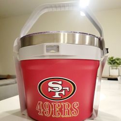 NFL 49ers Stainless Steel Cooler Bucket