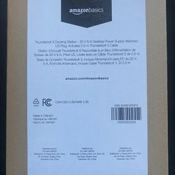 Thunderbolt 3 Docking Station-Amazon basics