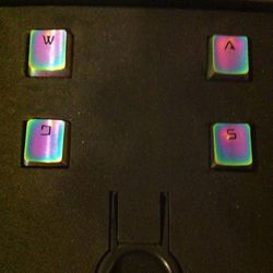 Fitlink FPS & MOBA Custom Gaming Keycap WASD Keys Purple Color w/ Key Puller Box