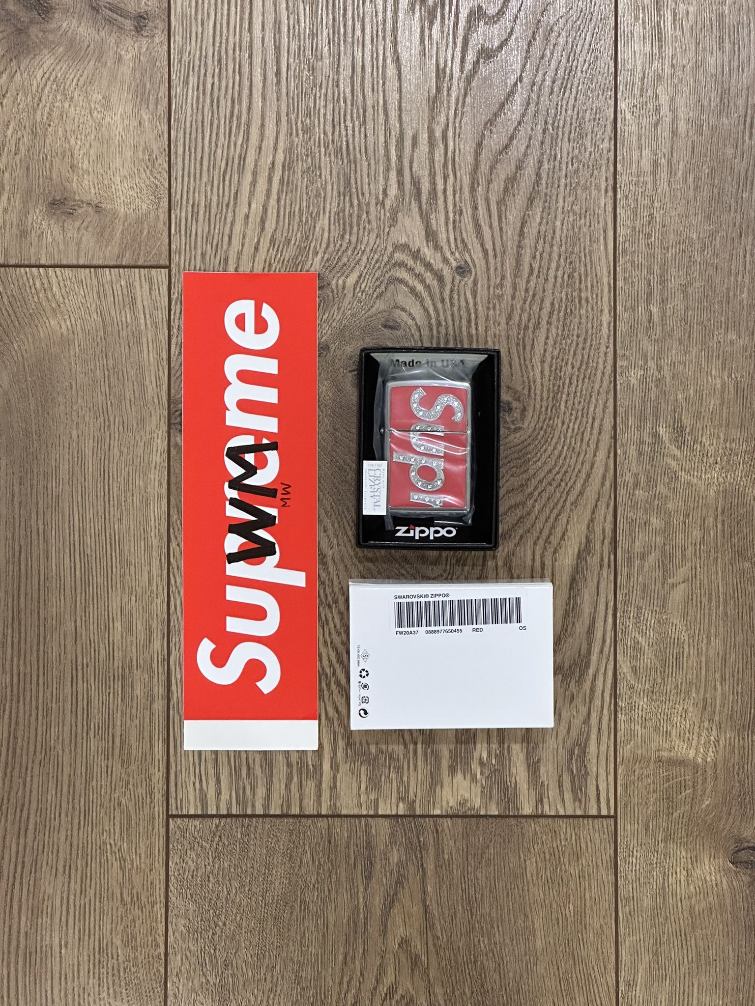 Supreme Swarovski Zippo