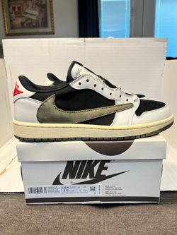 Nike Jordan 1 Low Travis Scott Olive OG SP Size 9 Men Size 10.5 Women