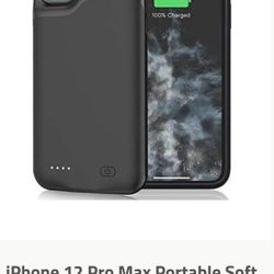 iPhone 12 Pro Max Protection Battery Charger Case 5500mah