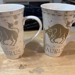 Set Of 2 Taurus Mugs