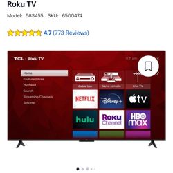 New In Box TCL 4K UHD Smart TV