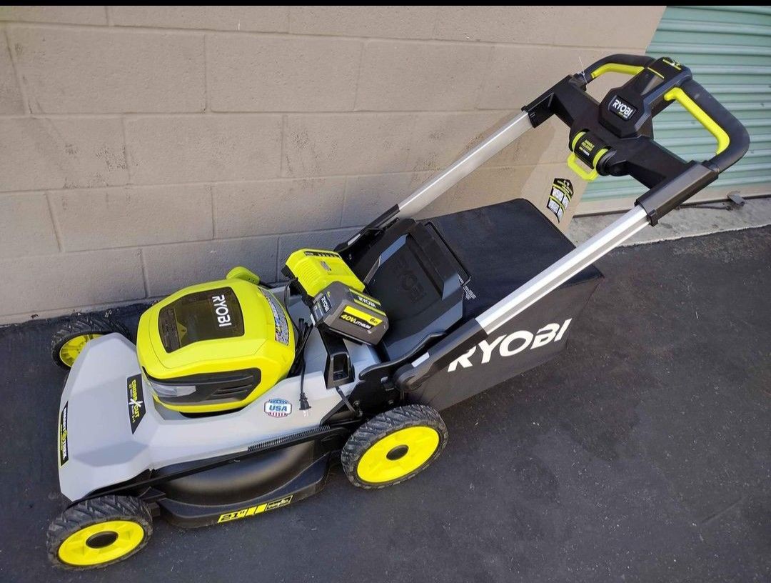 Brand New Ryobi RY401210 40V HP 21in Walk Behind Self-Propelled All Wheel Drive Lawn Mower