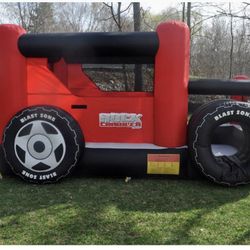 Blast Zone Rock Crawler Bouncer And Ball Pit With Blower