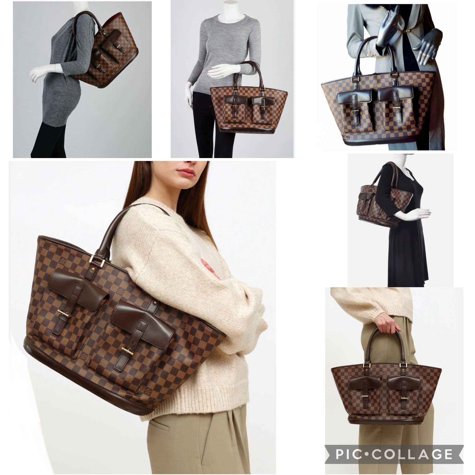 Louis Vuitton Manosque GM Shoulder Handbag
