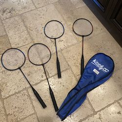 Badminton Raquets with Bag