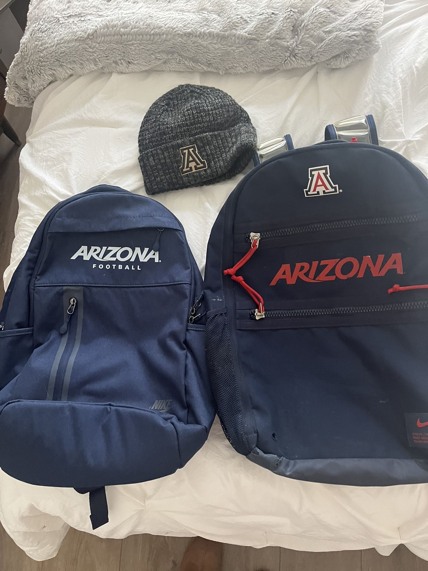 Arizona Wildcat Backpacks And Winter Hat Selling Separately