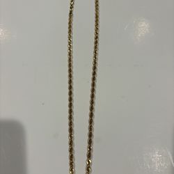 26 Inch Gold Rope Chain 