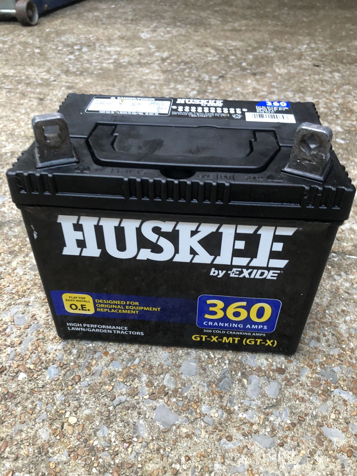 Huskee Lawn Tractor Battery 360 CA / 300 CCA
