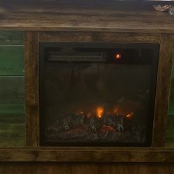 Entertainment Center With Electric Fire Place