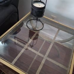 2 Glass End Table