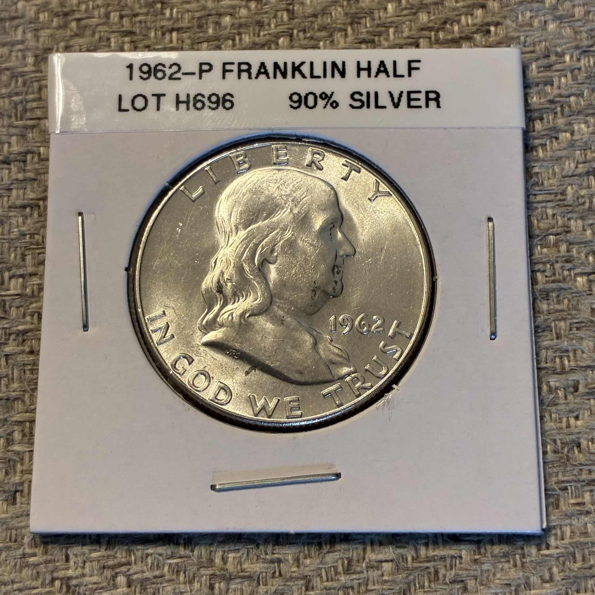 1962 Franklin Half Dollar. UNCIRCULATED