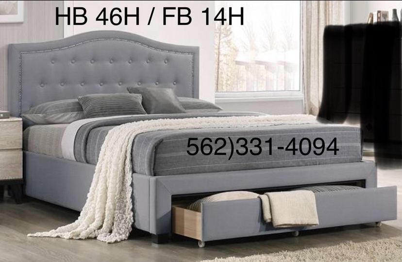 Queen New Storage Bed With Nice Mattress Sale 📍