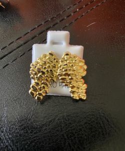 Gold Nugget Plated Stud Earrings Set
