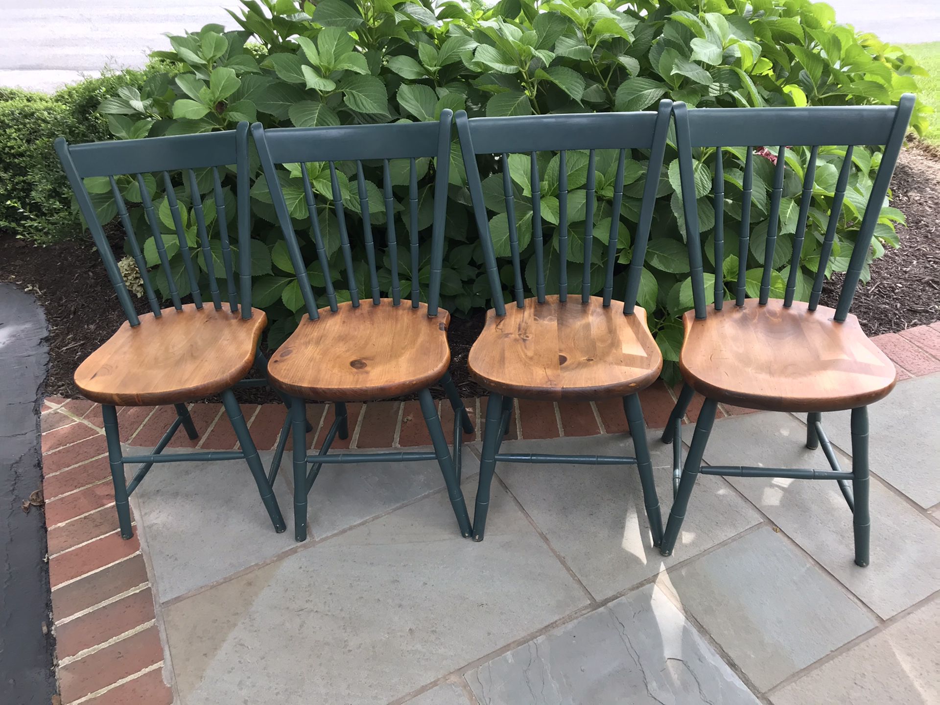 Antique Thumb Back Chairs - Set of 4