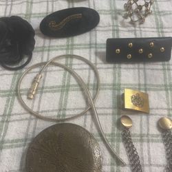 Vintage Hair Clips/belt Buckle 