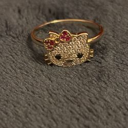 Hello Kitty Gold Ring 