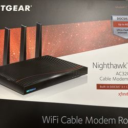 NETGEAR Nighthawk® X4S AC3200 DOCSIS® 3.1 3.2Gbps Two-in-one Cable Modem + WiFi Router