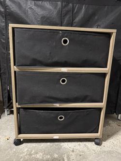 3 Drawer Storage Tower - Rolling Cart
