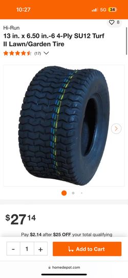 Carlisle Tire 13x6.5 Turf-Saver 