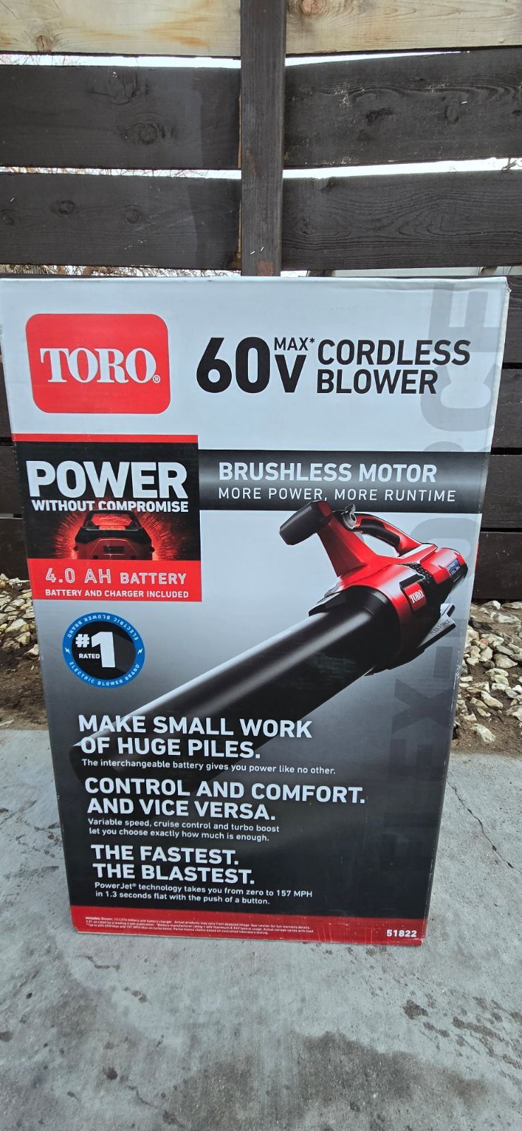 (NEW) Toro  Handheld Leaf Blower 4AH Battery