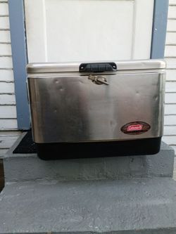 Coleman steel cooler