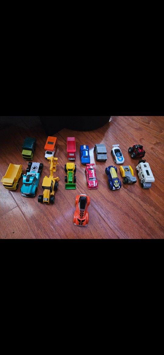 Toy Cars And Car Organizer