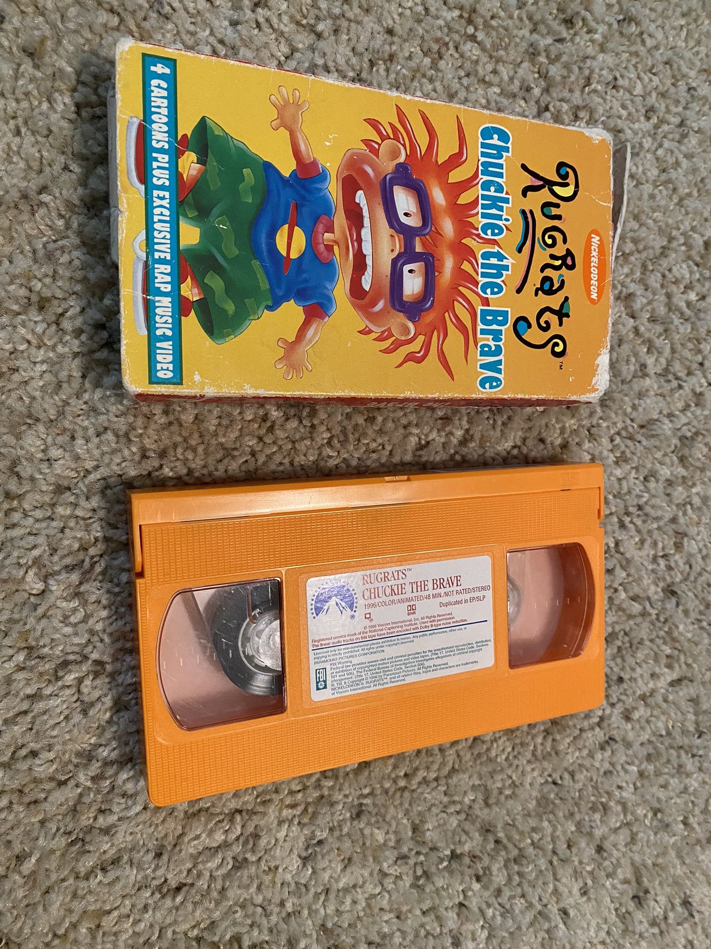 Nickelodeon Rugrats Chuckie The Brave VHS