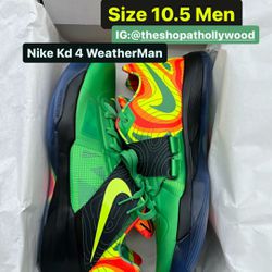 New Nike KD 4 Weatherman, Size 10.5 Men