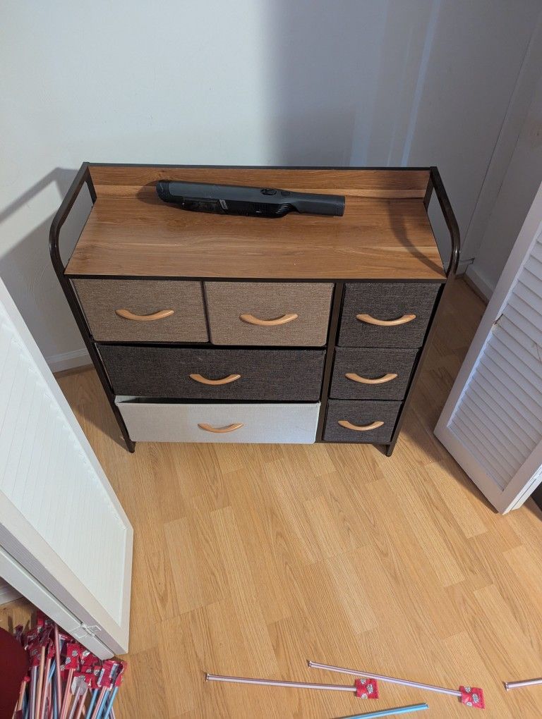 Small Fabric Drawer Dresser As Good As New