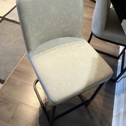 Two Barstools - Beige