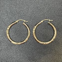 10k Gold Hoop Earrings