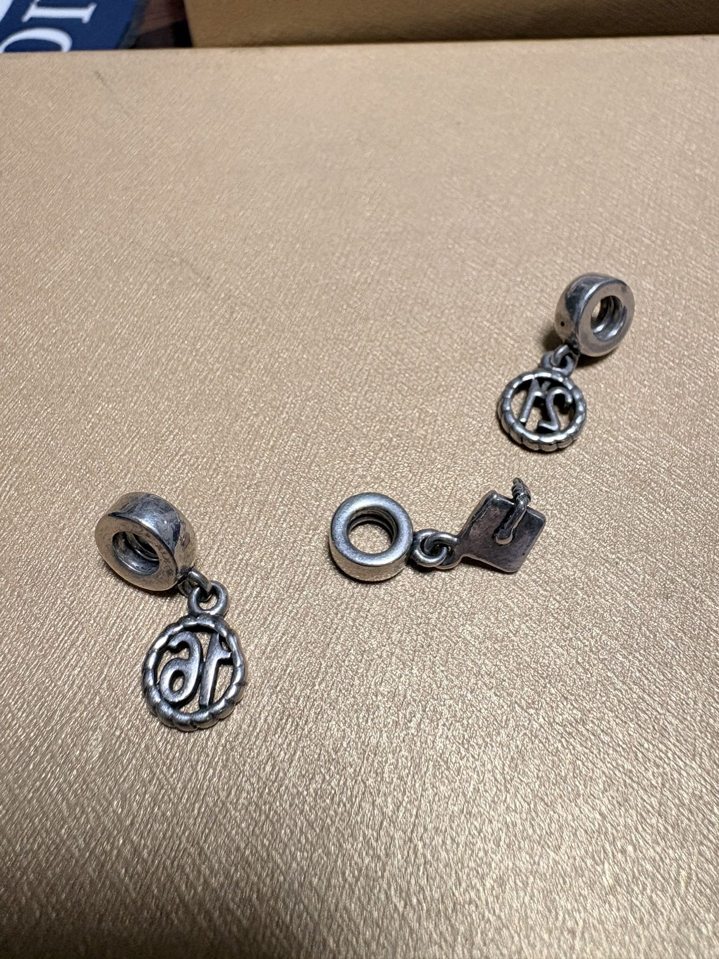 3 Charms ( Fits Pandora Bracelet)