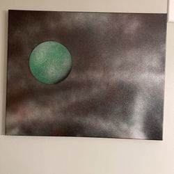 Celestial Planet On Canvas