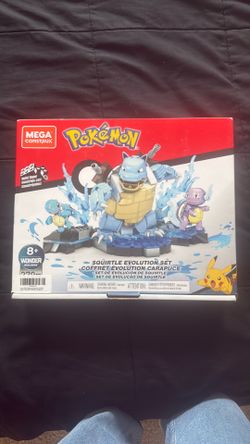 MEGA Pokemon Squirtle Building Toy Kit with 3 Action Figures (379 Pieces) for Kids