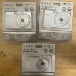 3 Vivitar Snapshot Digital Cameras For $50 Total