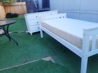 Must go $100 nightstand and mirror