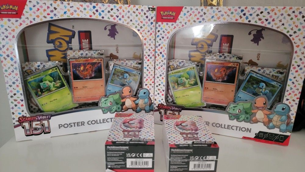 Pokemon 151 2x Poster Collection + 2x Bundles