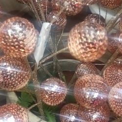 New Rose Gold Christmas Stems Looks Real High Quality Masterpiece 3 Each 