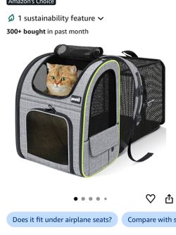 Cat or dog Backpack Expandable