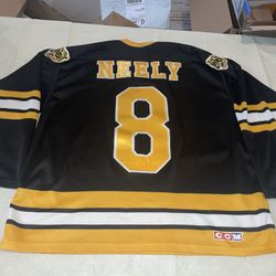 Cam Neely Boston Bruins Jersey Adult Xl Black Clean Sewn Ccm Vintage 90s Maska