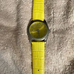 Gossip Womens Watch, Yellow Leather Band