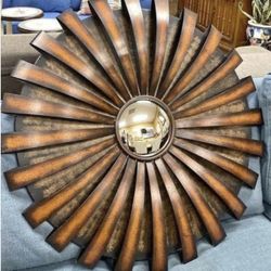 Pier 1 Import  Metal/ Heavy Mirror 35” Diameter ( Orig $100)